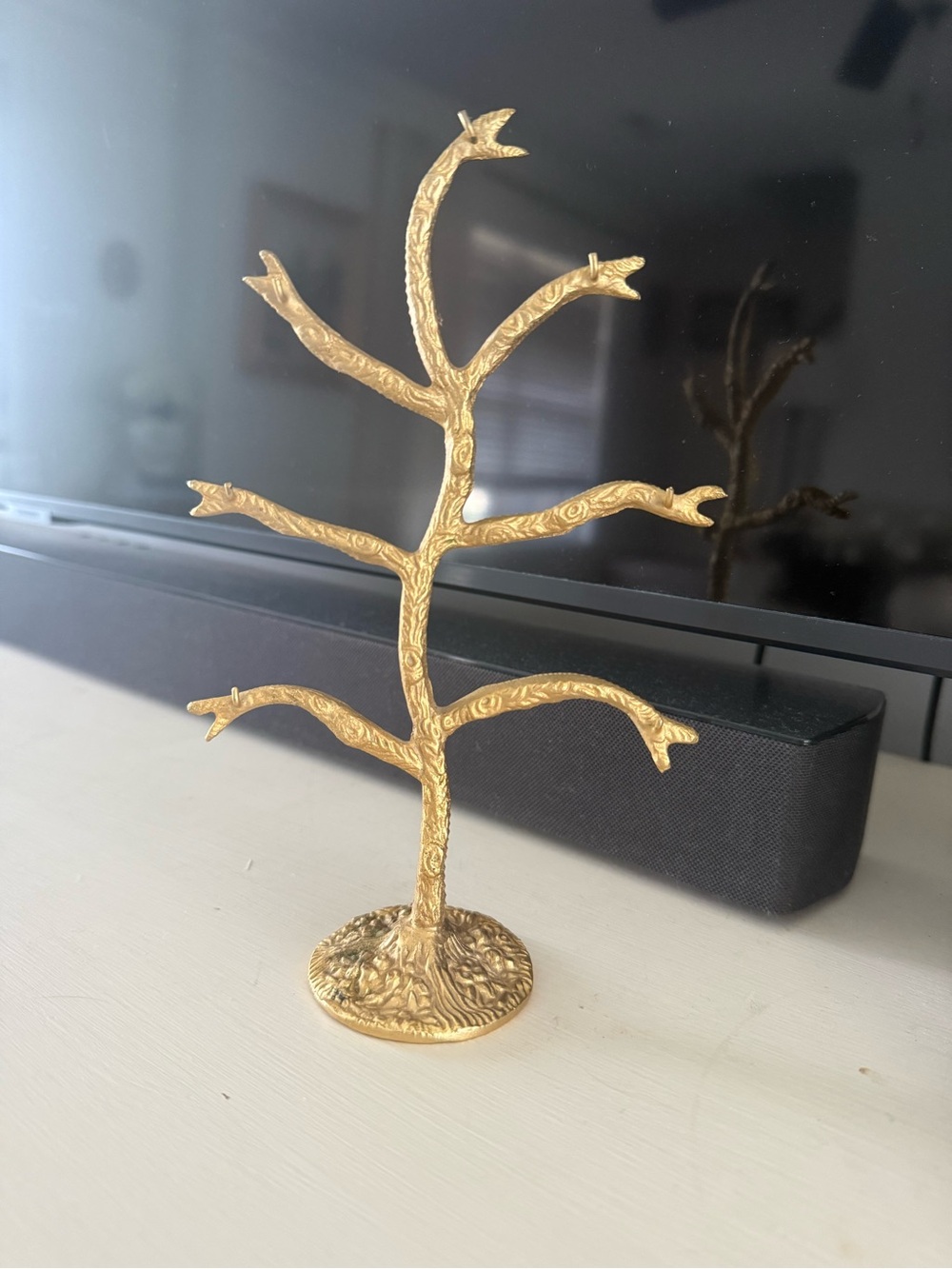 Brass Tree Jewelry Stand